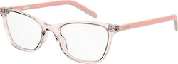 Levi's Plastic Eyeglass Frame Cat Eye Pink LV1022 35J