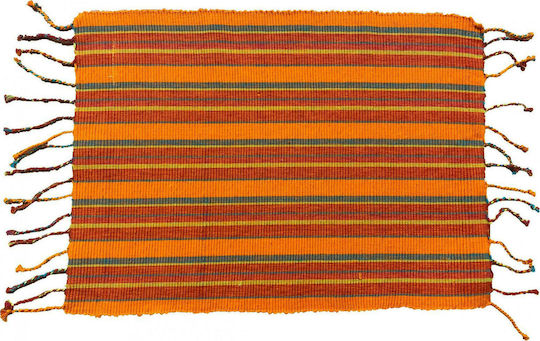 Linea Home Oasis Placemat Fabric Orange 48x33cm 1pcs