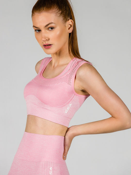 GSA Seamless 17-27108 Frauen Sport-BHs Sport-BH Rosa mit Polsterung