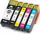 Πακέτο Συμβατών Μελανιών Εκτυπωτή InkJet Epson 33XL C13T335740 72ml Πολλαπλό (Color) / Μαύρο 5τμχ