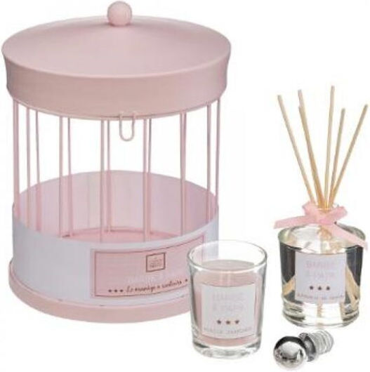 Σετ Diffuser με Άρωμα Ροζ Βαμβάκι 3τμχ