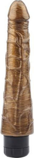 Chisa Novelties Dark Muscle Jonny Boner Realistic Vibrator 23cm Gold