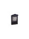 Wooden Wall Key Holder Black Beige Background 9 Hooks 20x7.5x28.5cm