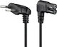 Goobay Euro - IEC C7 Cable 0.5m Μαύρο 56588