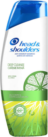Head & Shoulders Deep Cleanse Citrus Σαμπουάν κατά της Πιτυρίδας για Λιπαρά Μαλλιά 300ml