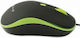 Techly IM 1600-WT-BG Ενσύρματο Ποντίκι Black/Green