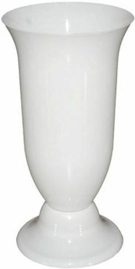 Marhome Decorative Vase White 13x13x24.3cm
