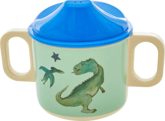 Rice Kleinkinderbecher Dinosaurier aus Melamin Mehrfarbig 170ml für 6m+m+