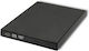 Qoltec External DVD/CD Recorder for Desktop / Laptop Black