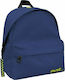 Must Monochrome Rpet Mini Navy Blue School Bag Backpack Junior High-High School in Blue color 10lt