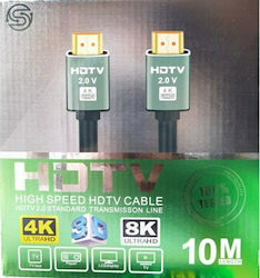 FT Electronics FTT1-083 HDMI 2.0 HDMI-Stecker - HDMI-Stecker 10m Schwarzes FT Electronics FTT1-083 HDMI 2.0 HDMI-Stecker - HDMI-Stecker 10m Schwarzes