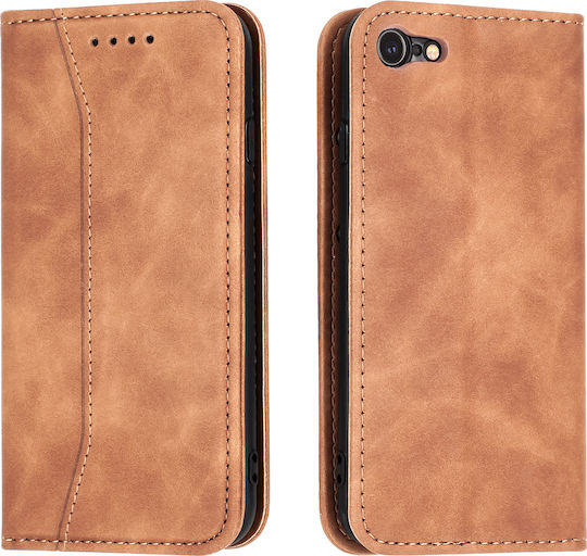 Bodycell PU Leather Brieftasche Synthetisches Leder Braun (iPhone SE 2022/2020/8/7)