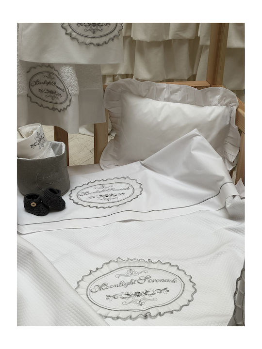 Raison D' Etre Blanket Cot Moonlight Serenade W...