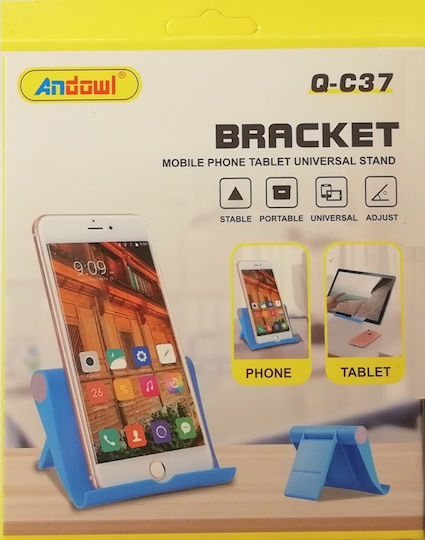 Andowl Q-C37 Desk Stand for Mobile in Blue color