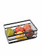 Lalos Fruit Bowl Metallic Black 25x18x10cm