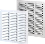 Vents Square Vent Louver with Sieve 20x20cm Μπεζ