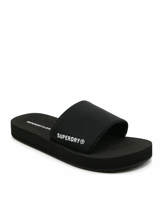 Superdry Слайдове в Черен Цвят