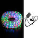 Țeavă luminată Cu doua canale 216 Becuri 220V RGB cu Dimmer 6m IP44
