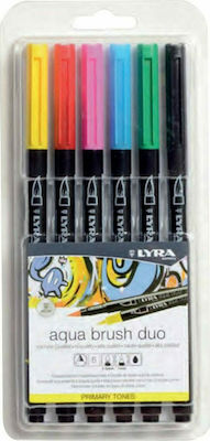 Lyra Aqua Brush Duo Zeichenmarker Mehrfarbig 6Stück