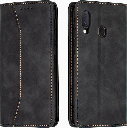 Bodycell PU Leather Book Synthetic Leather Black (Galaxy A20e)