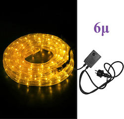 Christmas Tube Light 220V Two-channel with 216 Yellow Light Bulbs 6m