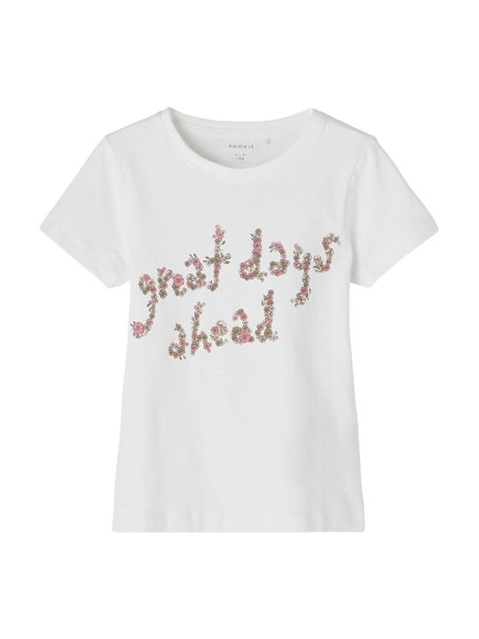 Name It Kids' T-shirt White Great Days Ahead