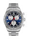 Tissot Ανδρικό Ρολόι 42mm Χρονογράφος Μπαταρίας με Ασημί Μεταλλικό Μπρασελέ