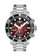 Tissot Seastar 1000 Uhr Chronograph Batterie mit Silber Metallarmband