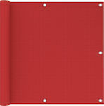 vidaXL Διαχωριστικό Σκίασης σε Ρολό Κόκκινο 0.9x3m