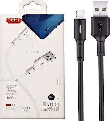 XO NB112 Regulär USB 2.0 auf Micro-USB-Kabel Schwarz 1m (16.005.0013) 1Stück