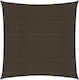 vidaXL Square Shade Sail Brown 4.5x4.5m 160gr/m...