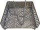 Karvounis Metallic Napkin Holder Silver 17.5x17.5cm J-02220