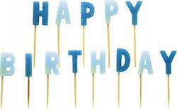 Amscan Geburtstagskerze Alles Gute zum Geburtstag in Blau Farbe 551801