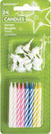 Amscan Birthday Candle Regular Multicolored 24pcs 1710299