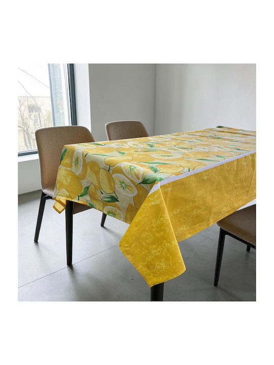 Linea Home Fustă Pătrată Din Bumbac Lemon Galben 140x140cm