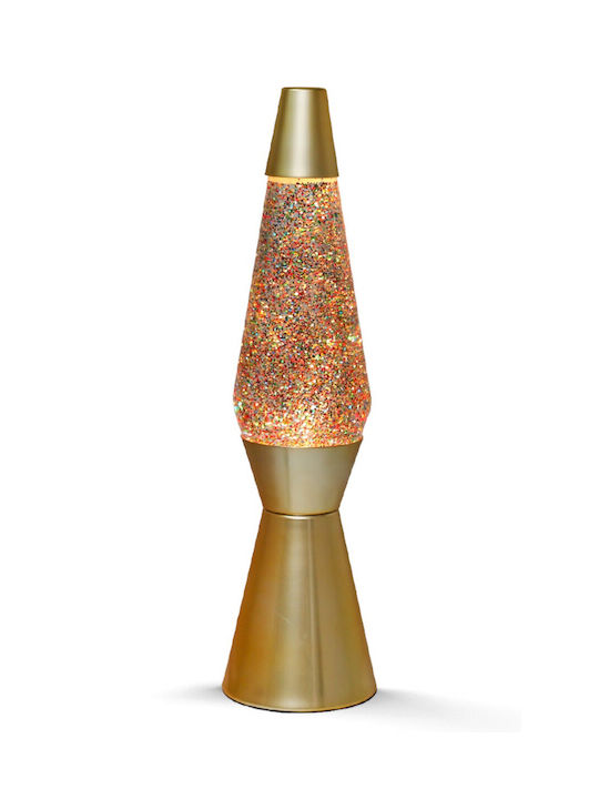 Total Gift Decorativă Lampă Lampă de lavă Aur
