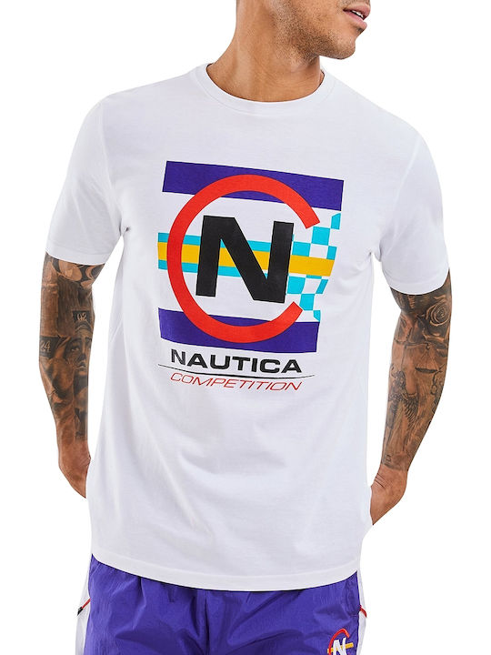 Nautica T-shirt Bărbătesc cu Mânecă Scurtă Alb N7D00265-908