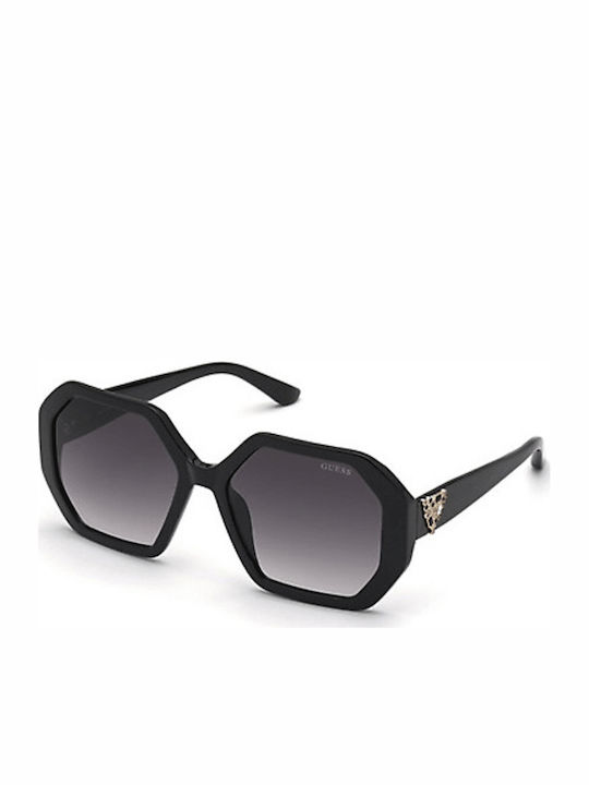 Guess Guess Damen Sonnenbrillen mit Schwarzem Horn umrandetem Rahmen und Grauer Verlaufsfarbe Glas GU7789 01B