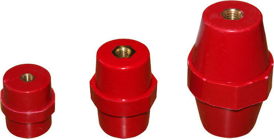 Adeleq Insulator Industrial Type Low Voltage Insulators with M8 Thread 40x40mm 12-038