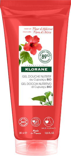 Klorane Cupuacu Fleur D' Ibiscus Αφρόλουτρο σε Gel για Θρέψη 200ml