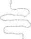 Adeleq Mounting Suspension for Lighting Fixtures Metal Hanging Chain 1.5m Silver 3-009