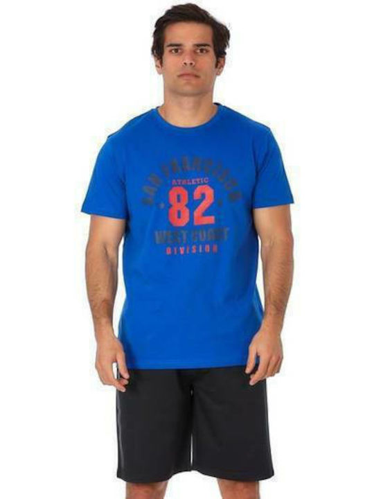 Admiral Men's Short Sleeve T-shirt Blue