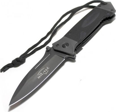 Mil-Tec DA35 Taschenmesser Schwarz mit Klinge aus Stahl