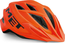 MET Crackerjack Kids' Helmet for City Bike Orange with LED Light