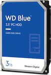 Western Digital Blue 3TB HDD Hard Drive 3.5" SATA III 5400rpm with 256MB Cache for Desktop