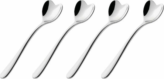 Alessi Γλυκού/Παγωτού Ανοξείδωτα Ασημί 10cm AMMI08SET 4τμχ