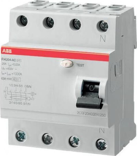 Abb Phasenrelais Leckage der Erde 80A Vierpolig mit Spannung 400V