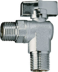 Remer Water Valf / Switch Corner 1/2" - 3/4" με Μεταλλικό Χερούλι Male