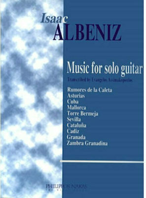 Nakas Ασημακόπουλος Ευάγγελος/Albeniz Isaac - Music for Solo Guitar Παρτιτούρα για Κιθάρα