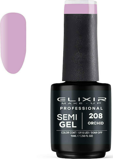 Elixir Semi Gel Ημιμόνιμο Βερνίκι Νυχιών 208 Orchid 15ml